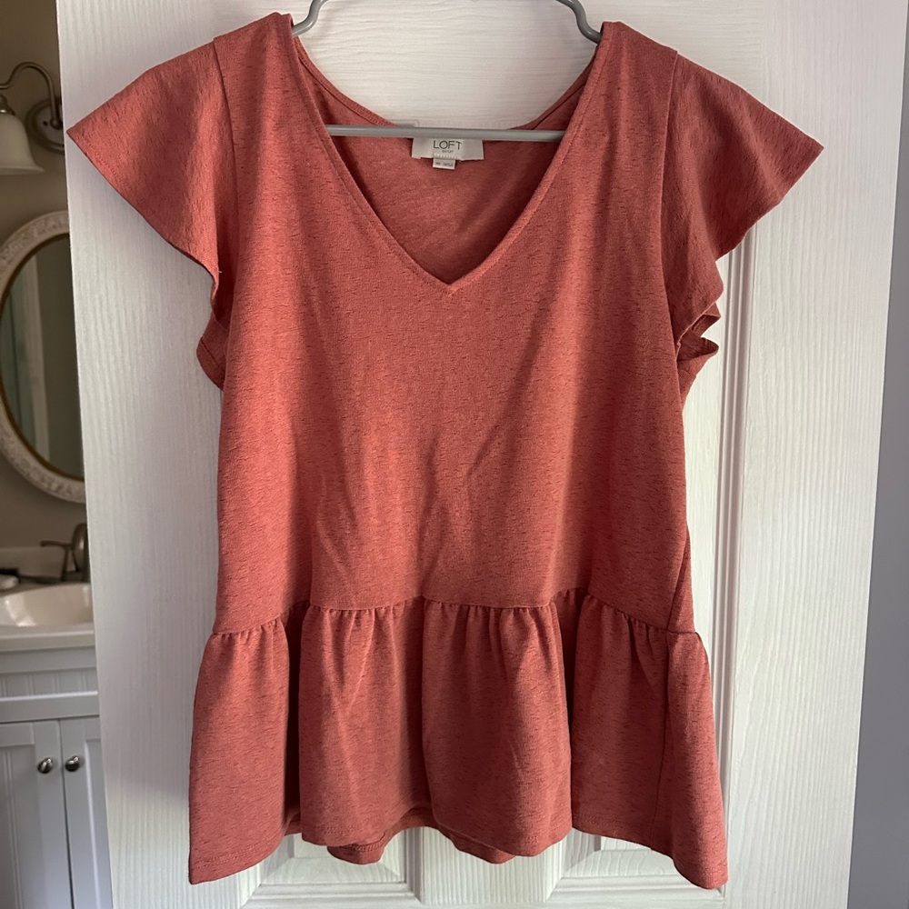 Loft Peplum Top